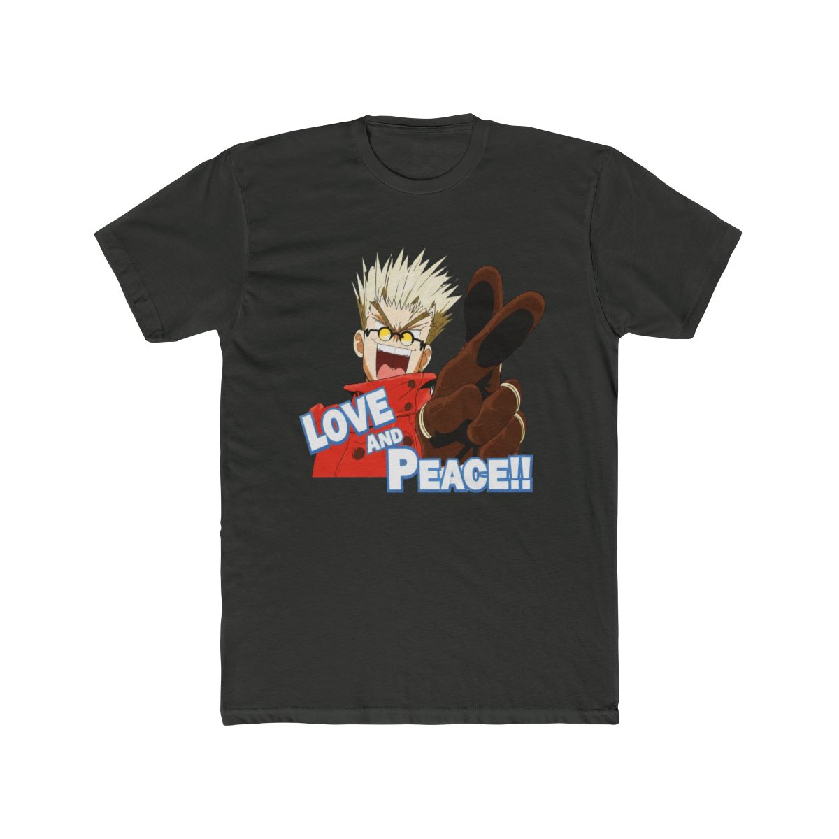 Trigun Love And Peace Girls T Shirt - alternate angle 5, merchandise