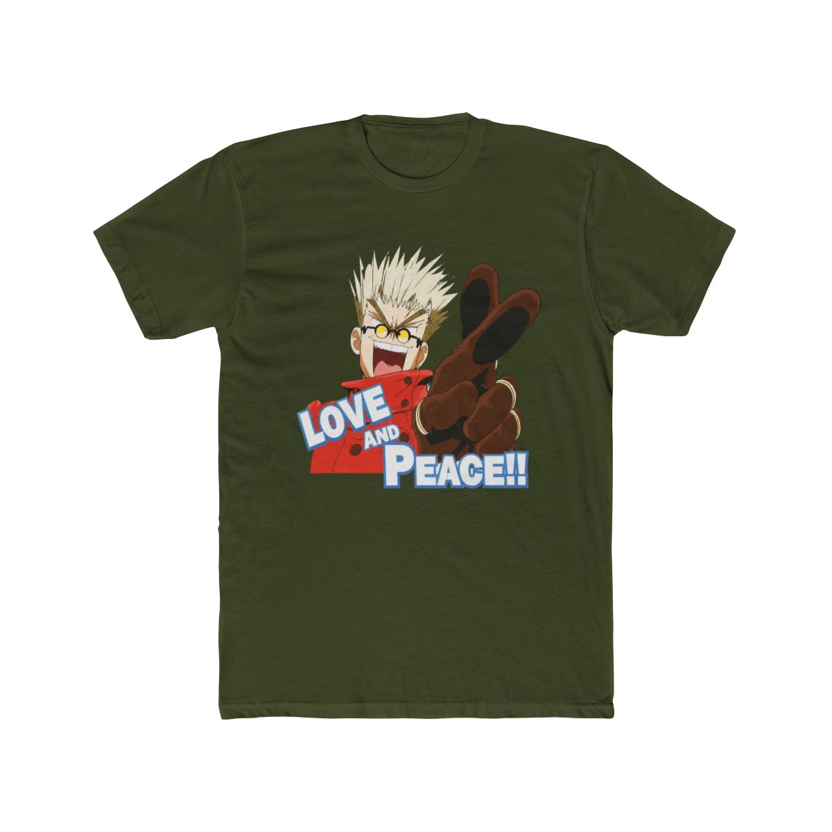Trigun Love And Peace Girls T Shirt - alternate angle 4, merchandise