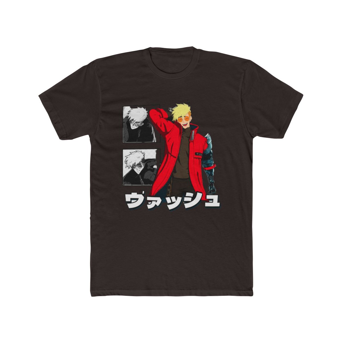 Trigun Stampede Vash the Stampede Multi-Portrait T Shirt - alternate angle 2, merchandise