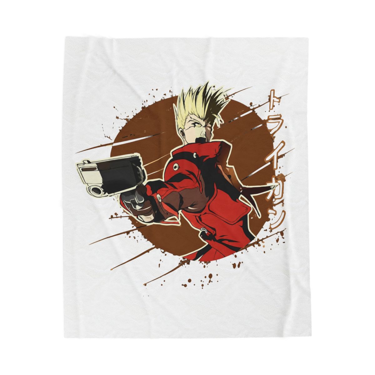 Trigun Stampede Retro Style Throw Blanket - alternate angle 2, merchandise