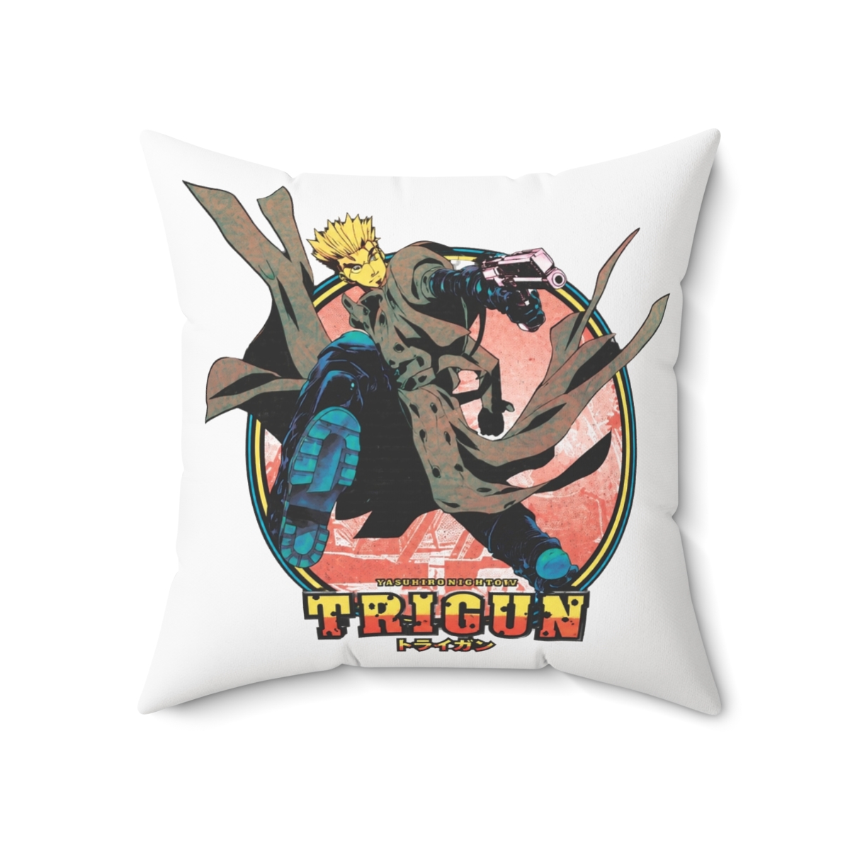 Hot Trigun Vash The Stampede Throw Pillow - alternate angle 5, merchandise