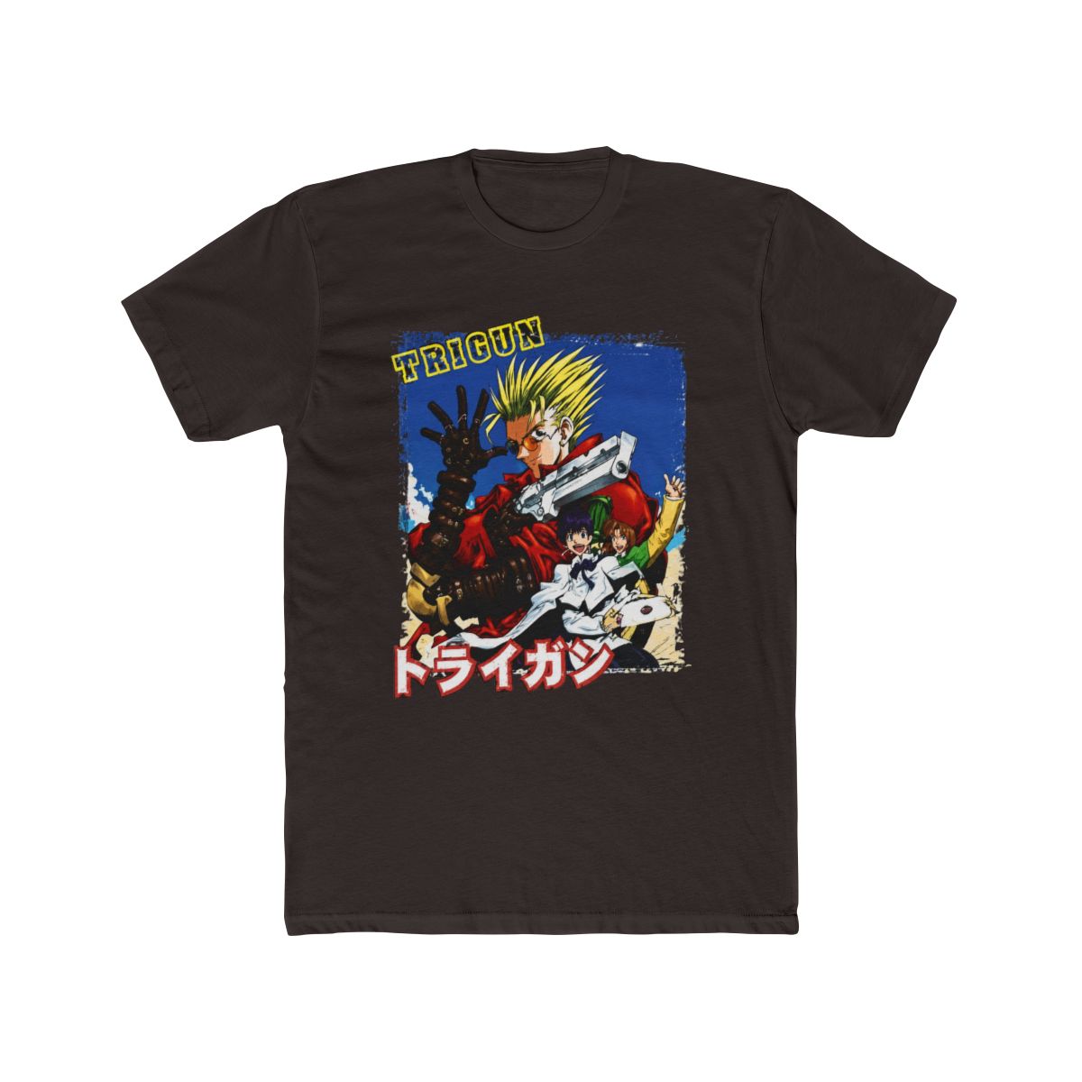 Trigun Anime Trigun, Meryl, and Milly Group T Shirt, Black, Small - alternate angle 2, merchandise