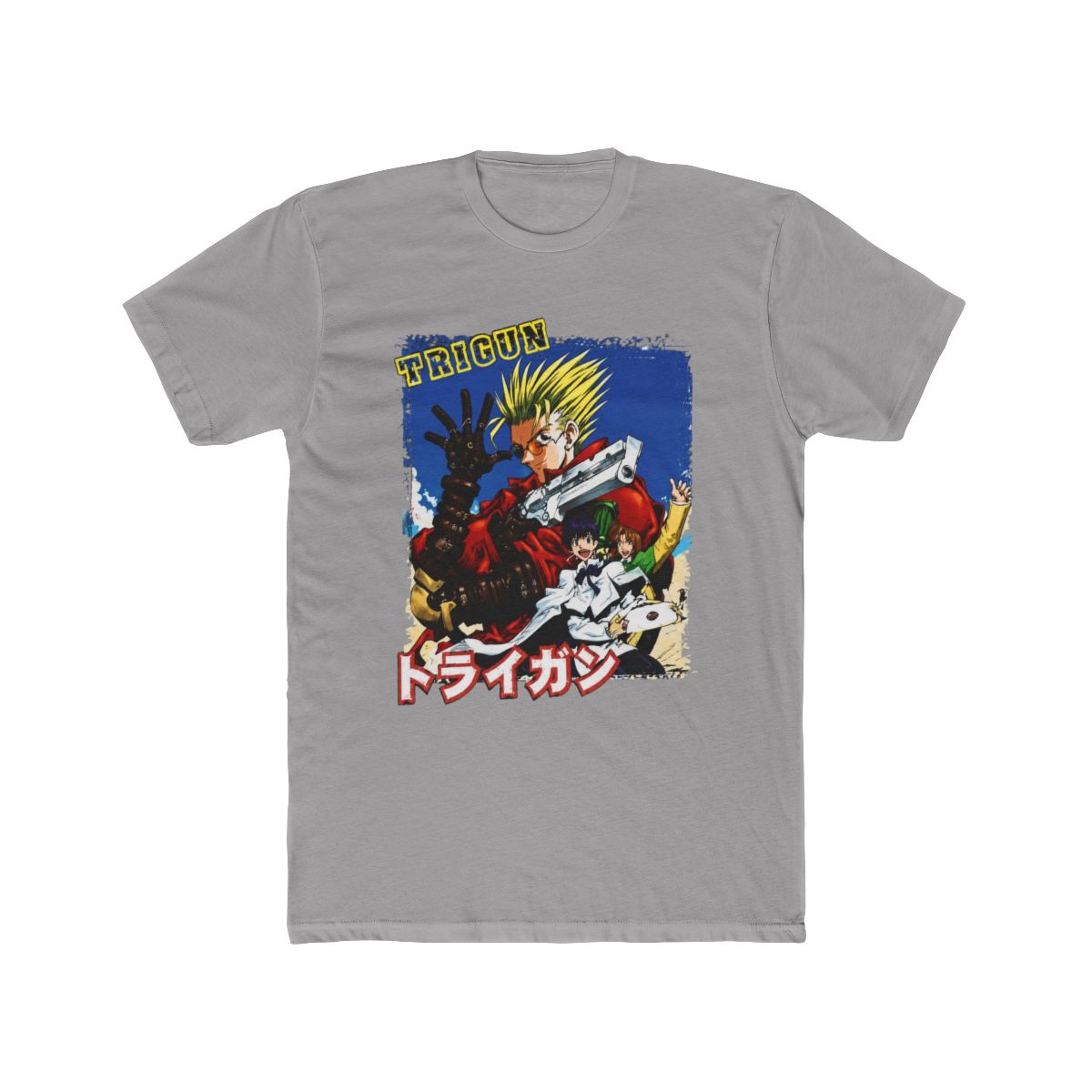 Trigun Anime Trigun, Meryl, and Milly Group T Shirt, Black, Small - Official T-Shirts merchandise