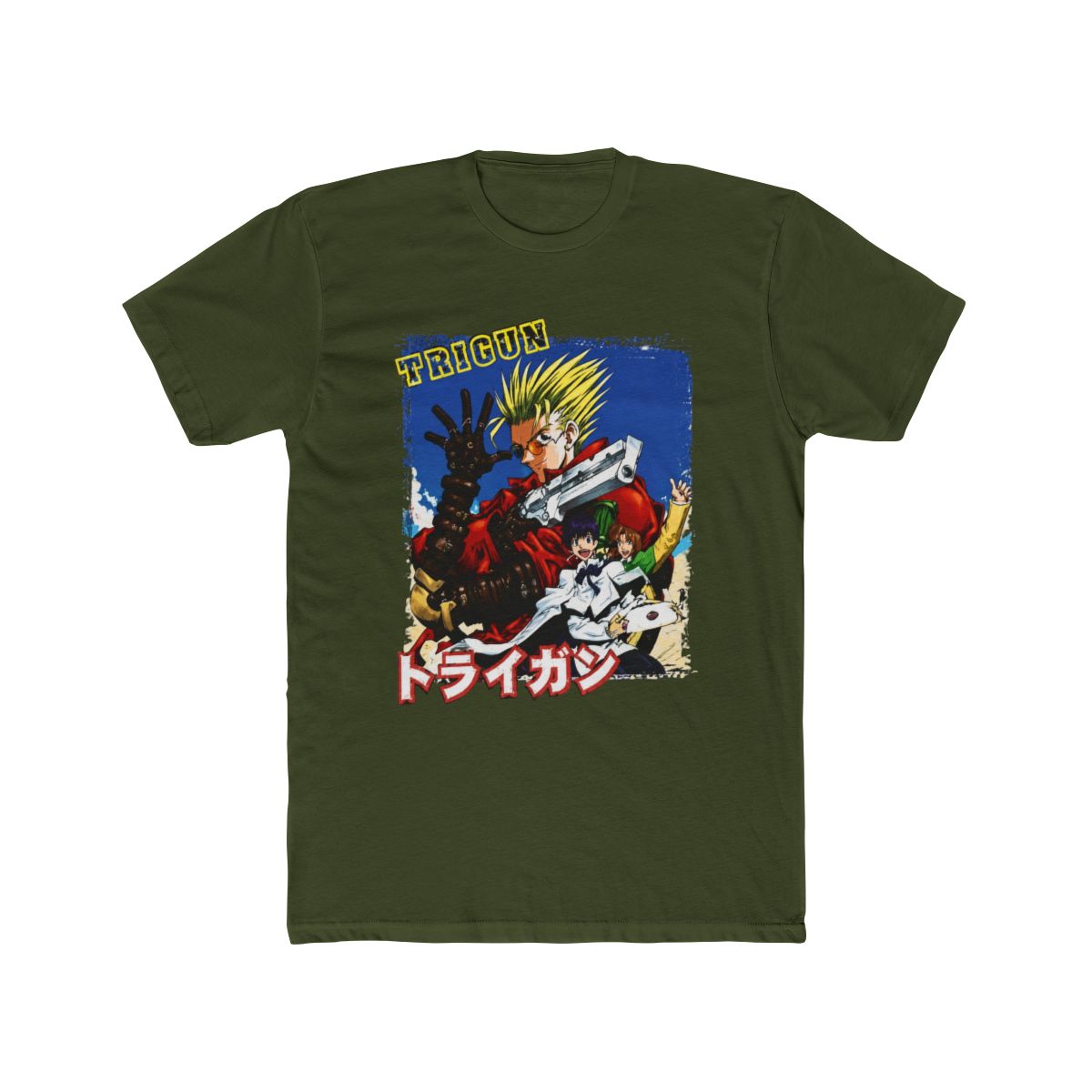 Trigun Anime Trigun, Meryl, and Milly Group T Shirt, Black, Small - alternate angle 4, merchandise
